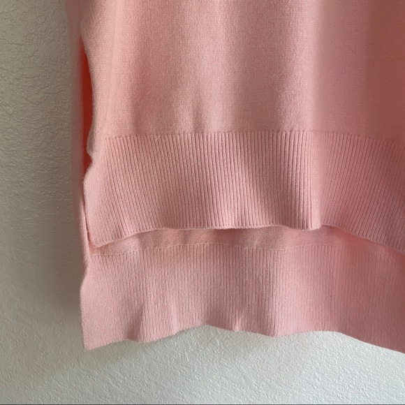 CARMEN MARC VALVO pink rollneck sleeveless sweater - Picture 7 of 12